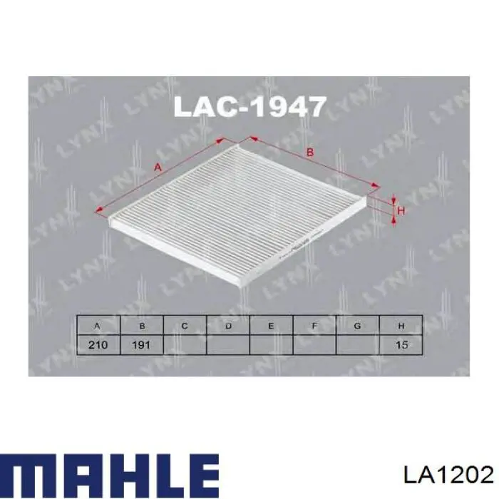 Filtro de cabina Mahle Original LA1202 precio, desde 6,83 EUR