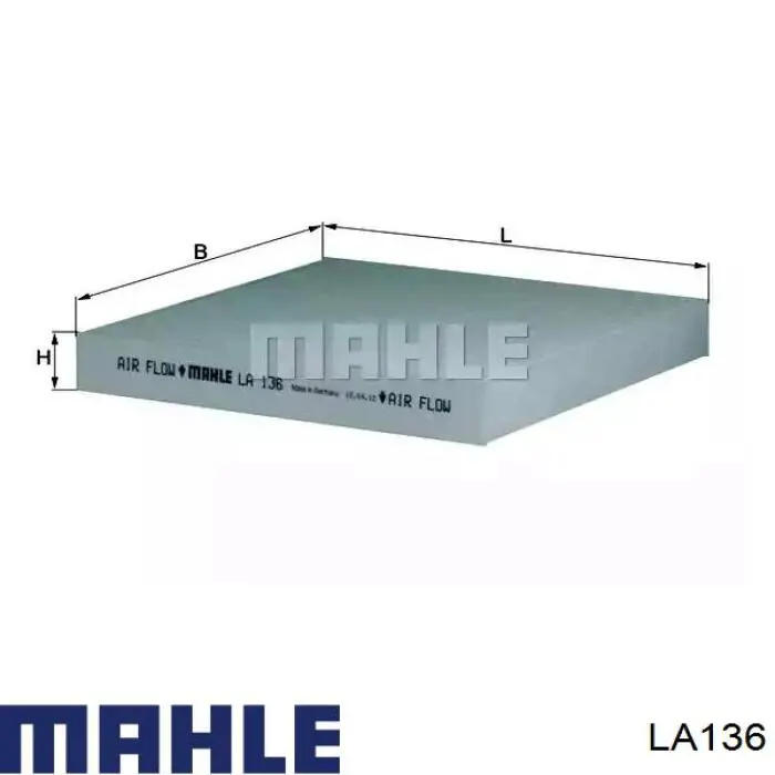 Filtro de cabina Mahle Original LA136 precio, desde 9,18 EUR