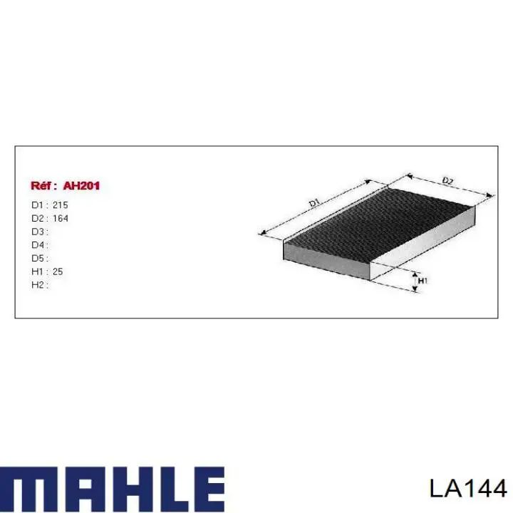 Filtro de polen Mahle Original LA144