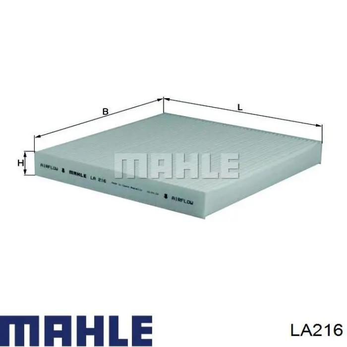 LA216 Mahle Original filtro habitáculo