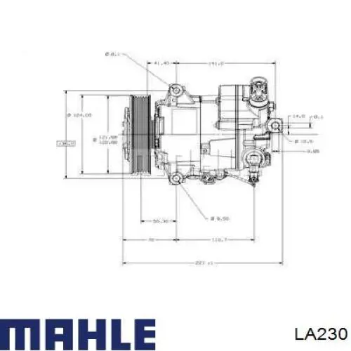 LA230 Mahle Original filtro habitáculo