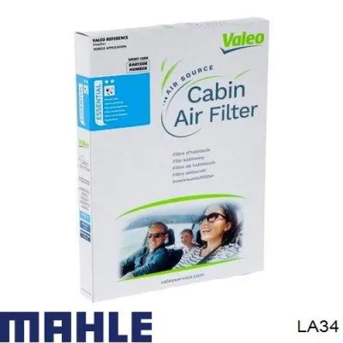 LA34 Mahle Original filtro habitáculo