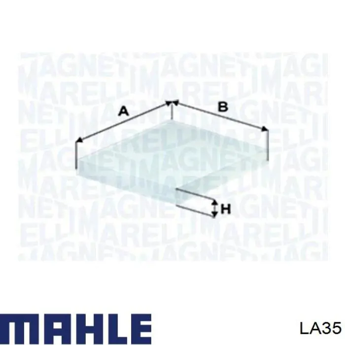 LA35 Mahle Original filtro de habitáculo