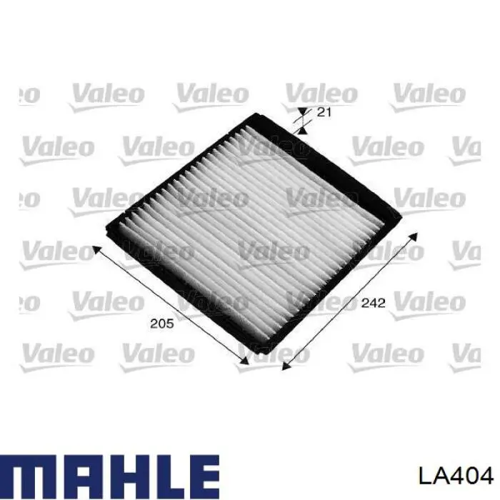 LA404 Mahle Original filtro de habitáculo