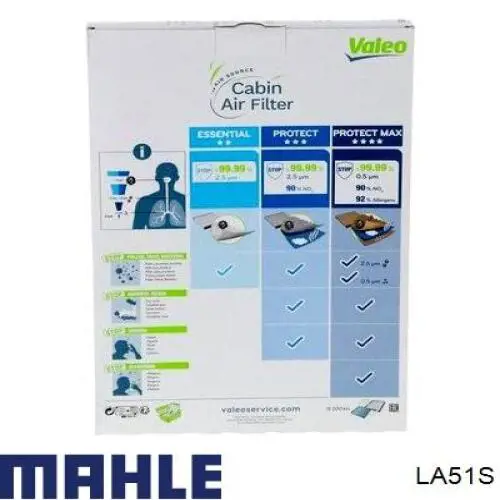 Comprar LA51S Mahle Original Filtro de aire del habitáculo