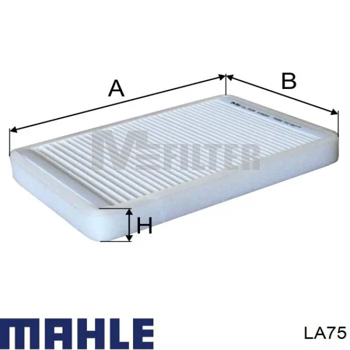Comprar LA75 Mahle Original Filtro de aire del habitáculo