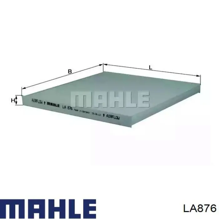 Comprar LA876 Mahle Original Filtro de aire del habitáculo