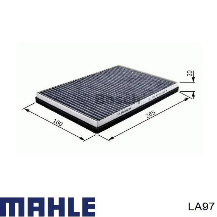 Filtro de cabina Mahle Original LA97 precio, desde 9,58 EUR