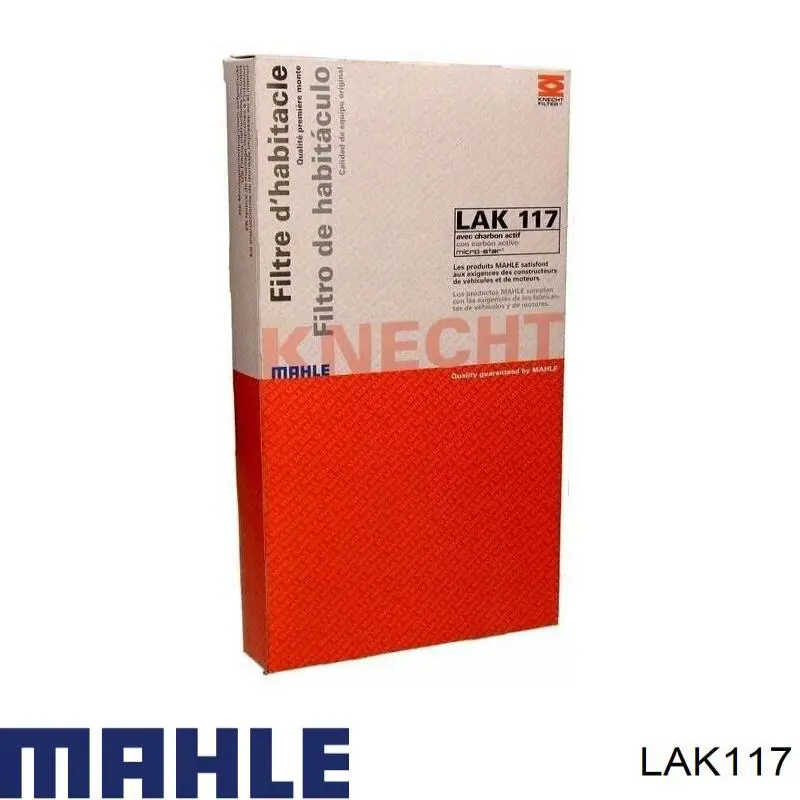 Filtro de habitáculo LAK117 Mahle Original