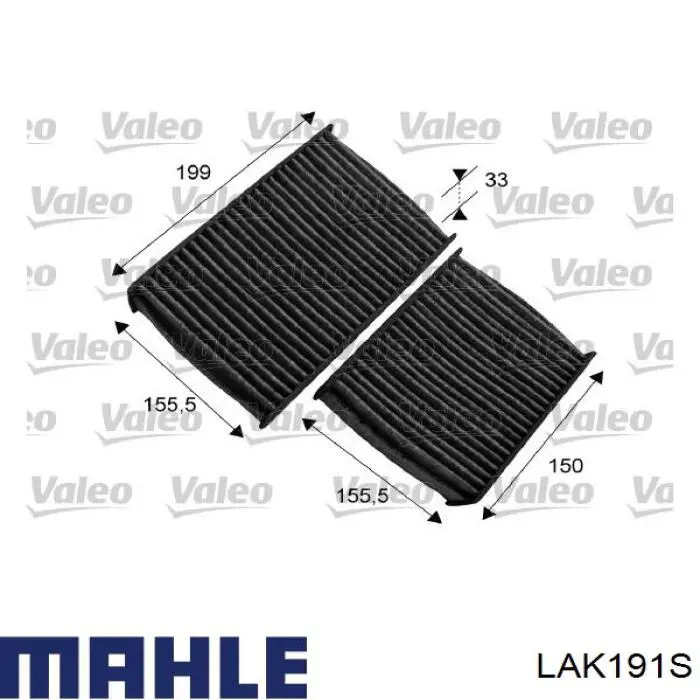 Filtro de habitáculo LAK191S Mahle Original