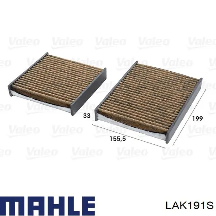 Filtro de polen Mahle Original LAK191S