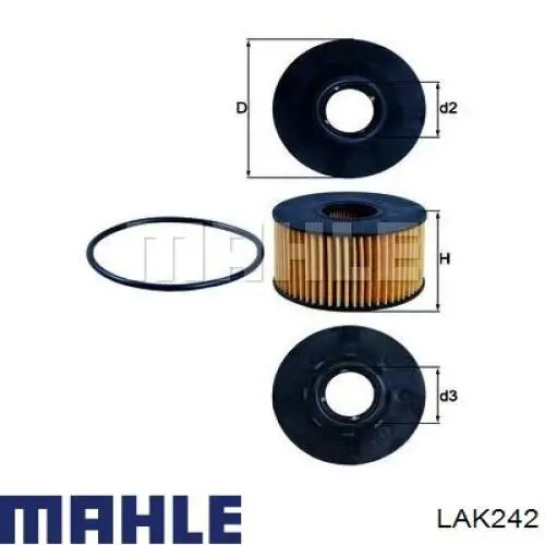 LAK242 Mahle Original filtro habitáculo