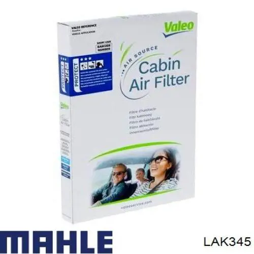 LAK345 Mahle Original filtro habitáculo