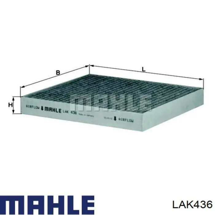 LAK436 Mahle Original filtro de habitáculo