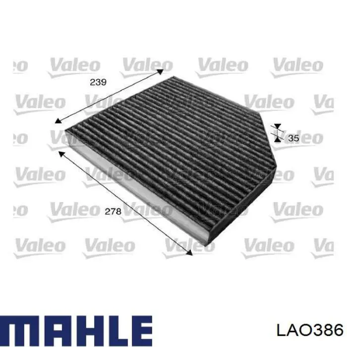 Comprar LAO386 Mahle Original Filtro de aire del habitáculo