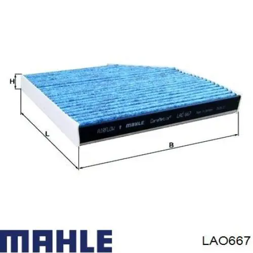 LAO667 Mahle Original filtro habitáculo