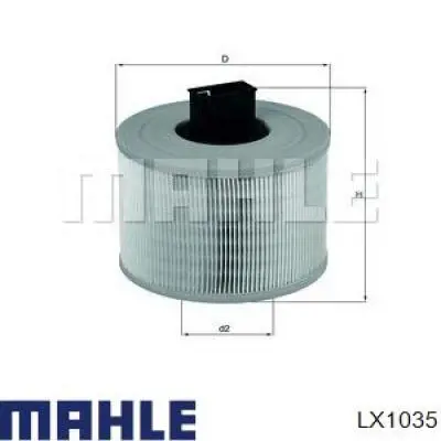 LX1035 Mahle Original filtro de aire