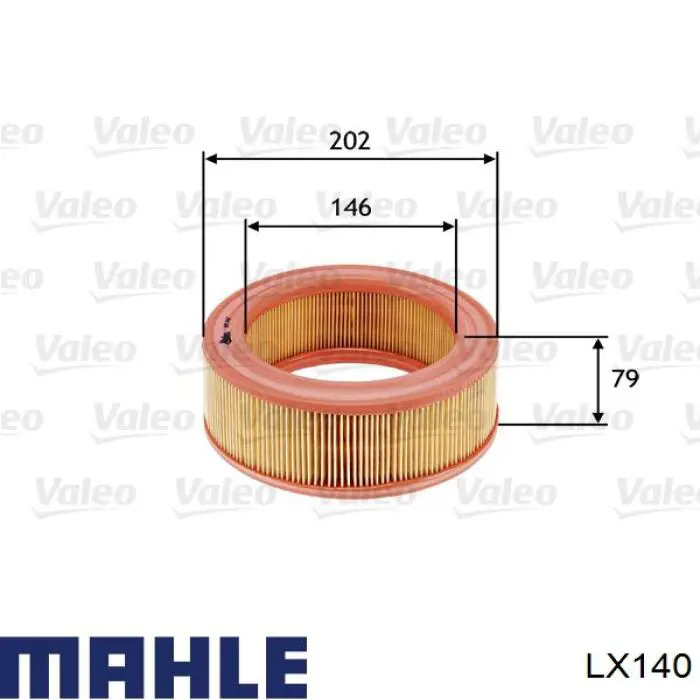 Comprar LX140 Mahle Original Filtro de aire