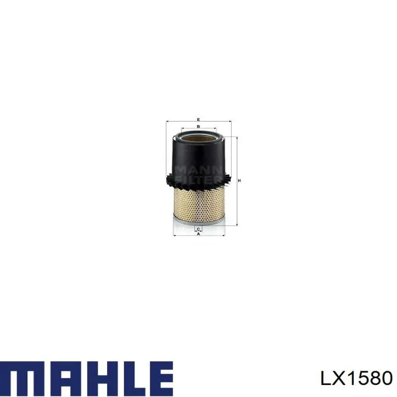 LX1580 Mahle Original filtro de aire