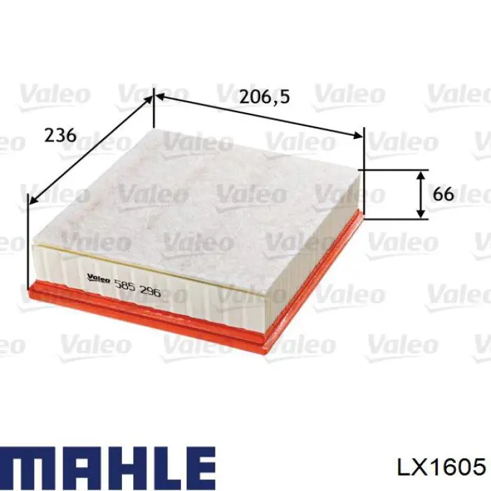 Comprar LX1605 Mahle Original Filtro de aire