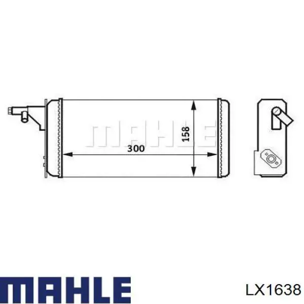 LX1638 Mahle Original Filtro de aire de motor