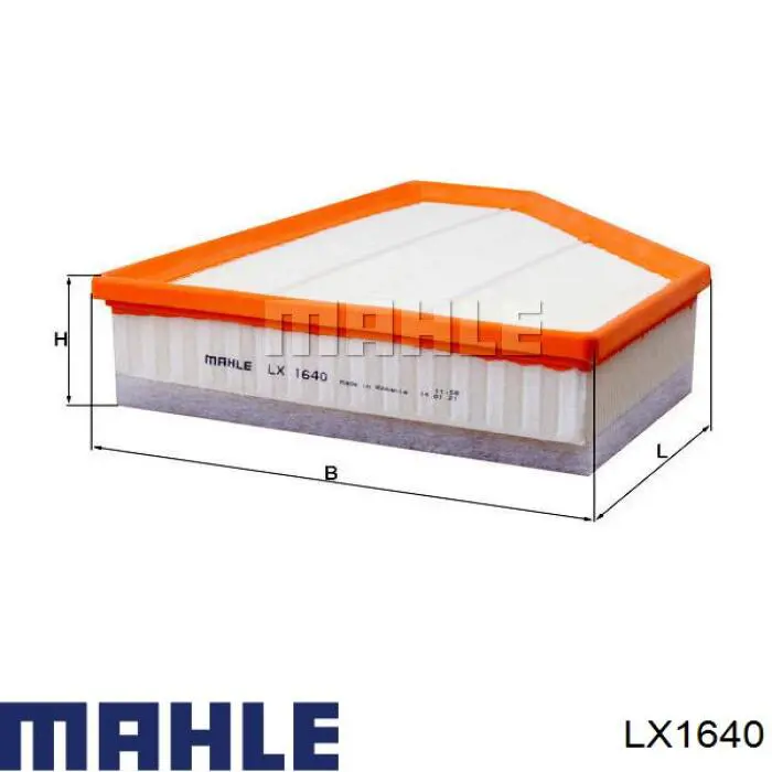 LX1640 Mahle Original filtro de aire
