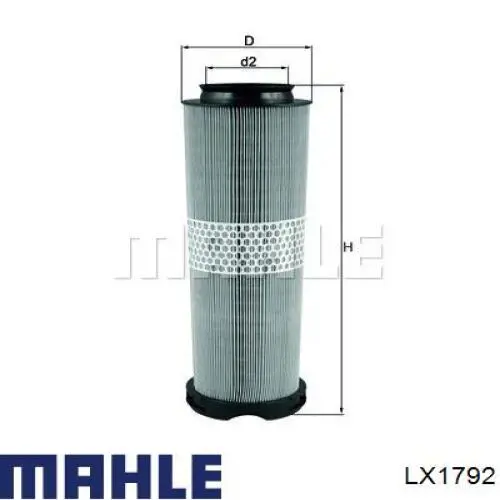 LX1792 Mahle Original filtro de aire