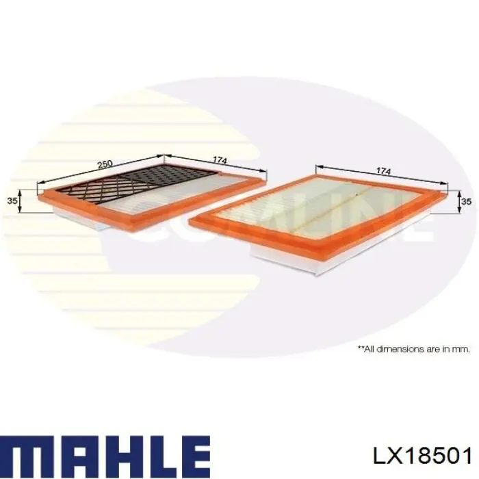 Comprar LX18501 Mahle Original Filtro de aire