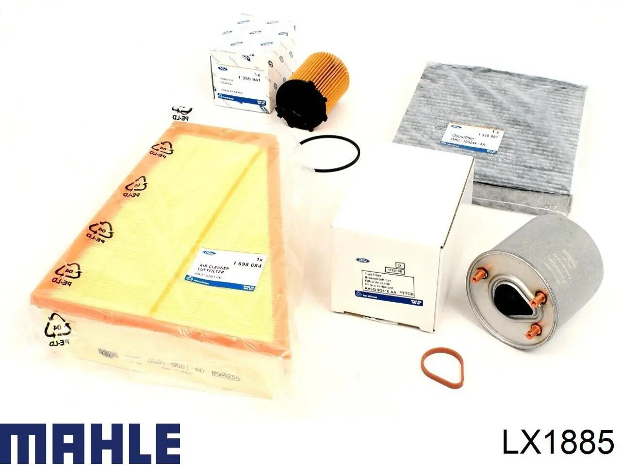 LX1885 Mahle Original Filtro de aire de motor