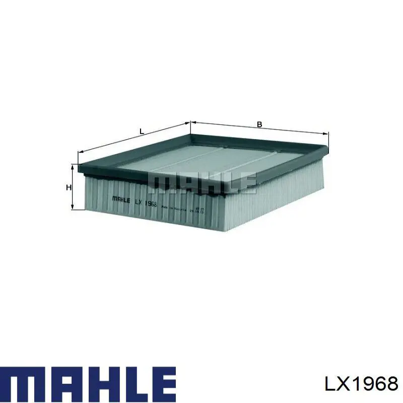 LX1968 Mahle Original Filtro de aire de motor