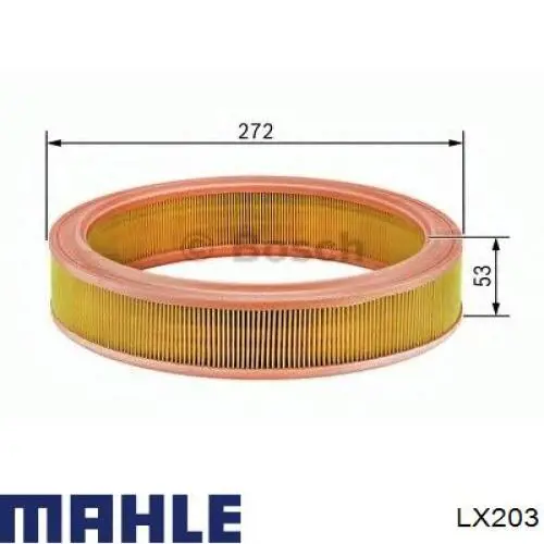 LX203 Mahle Original filtro de aire