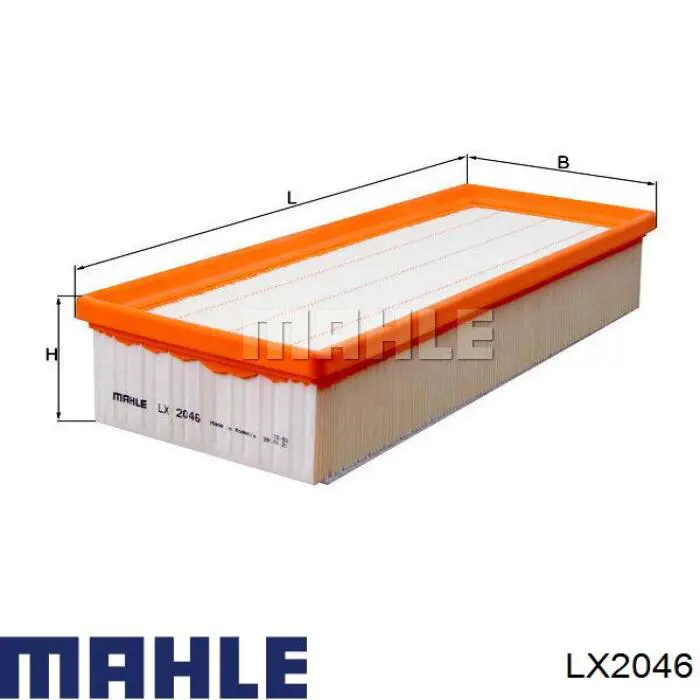LX2046 Mahle Original filtro de aire