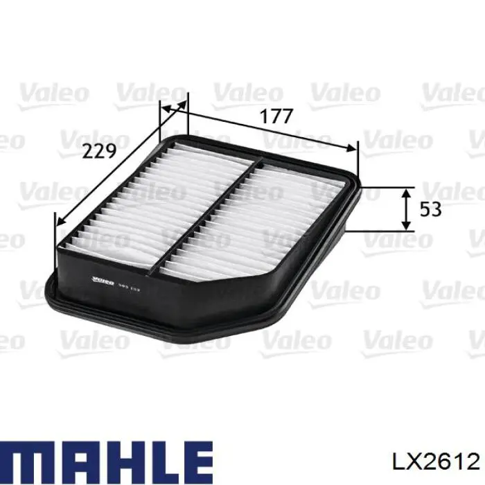 LX2612 Mahle Original filtro de aire