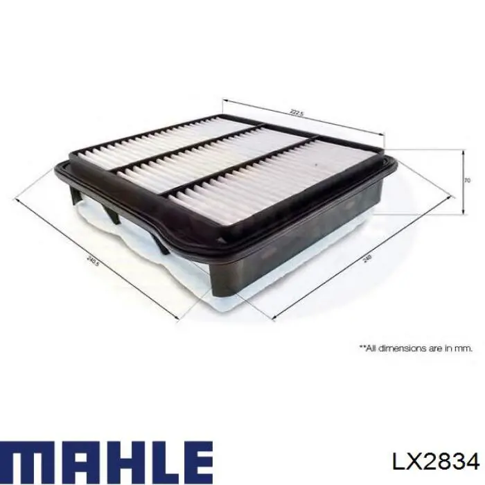 Comprar LX2834 Mahle Original Filtro de aire