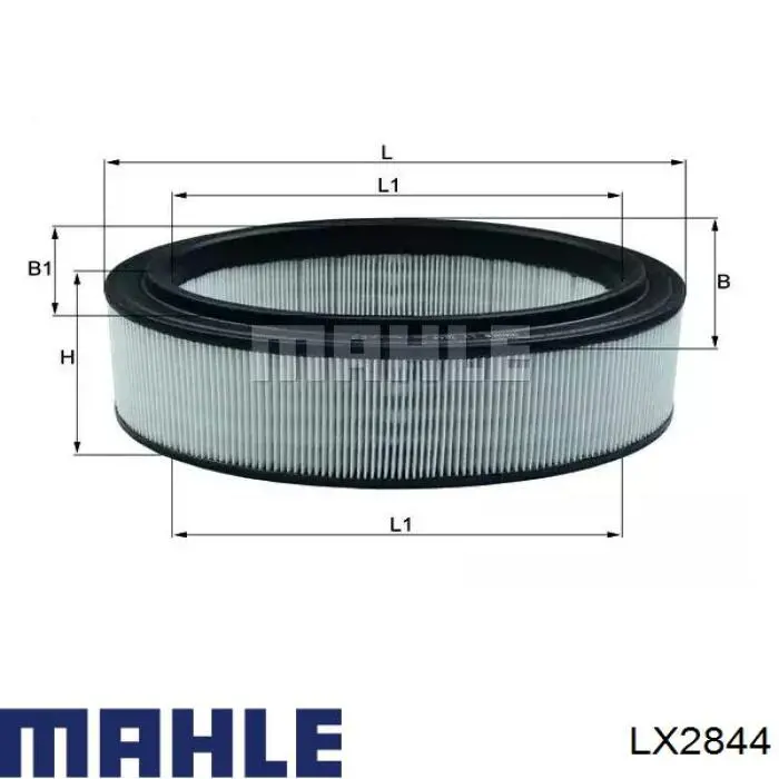 LX2844 Mahle Original Filtro de aire de motor