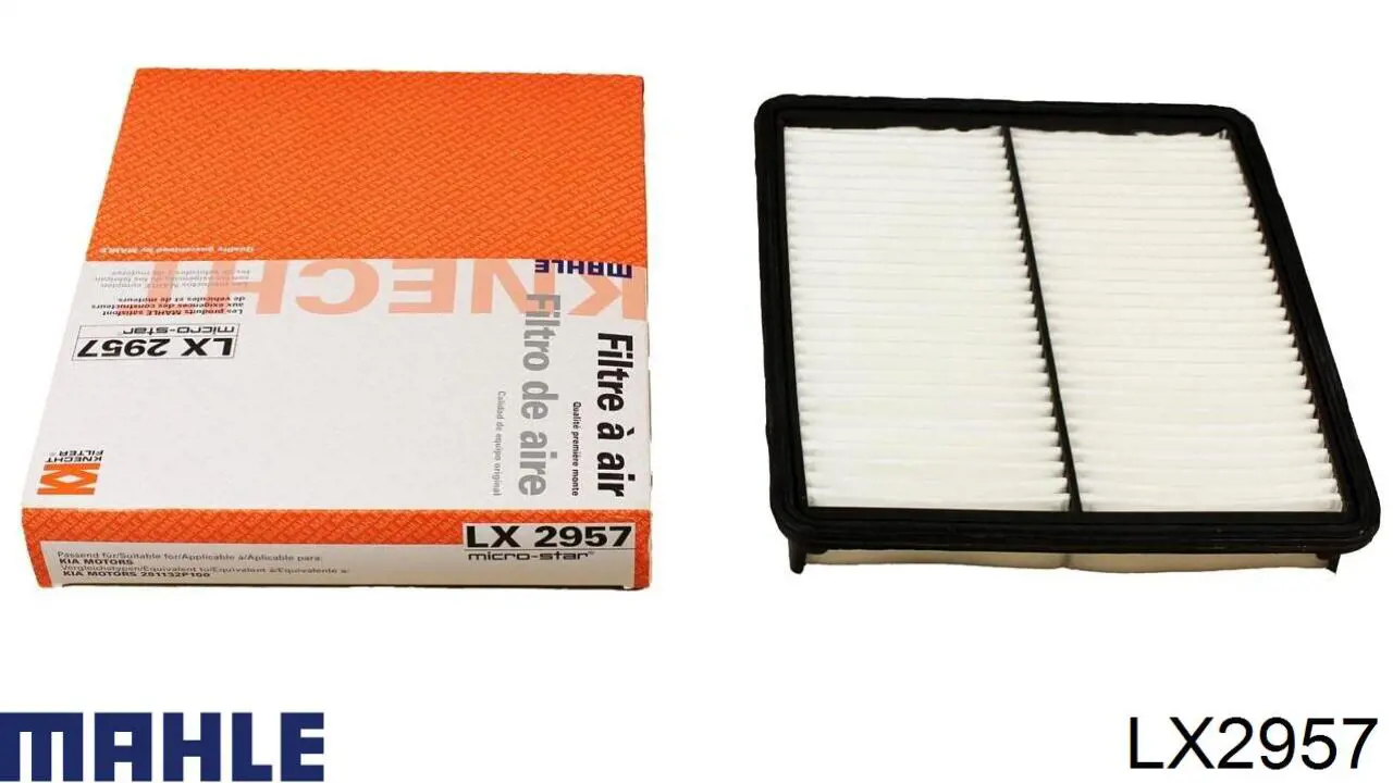 LX2957 Mahle Original filtro de aire