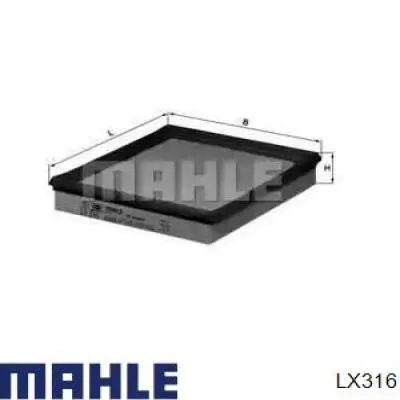 Comprar LX316 Mahle Original Filtro de aire