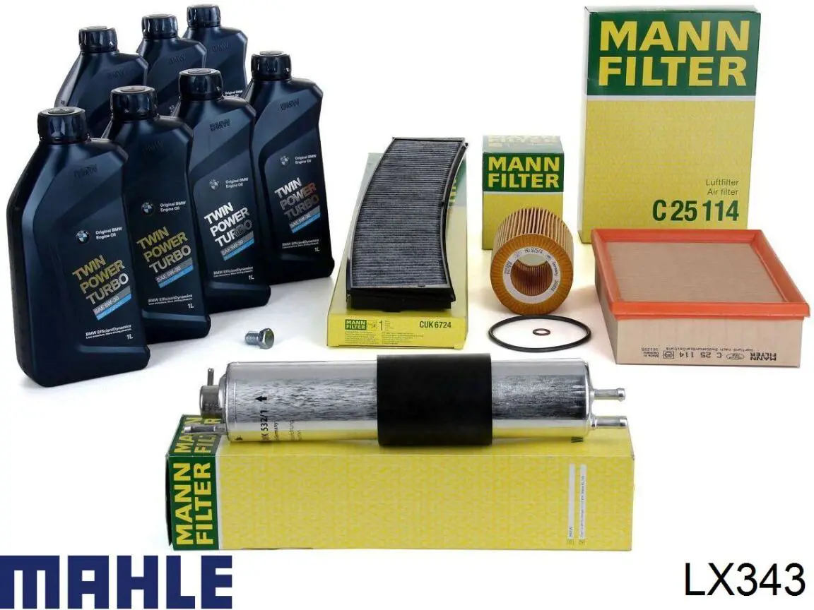 LX343 Mahle Original Filtro de aire de motor