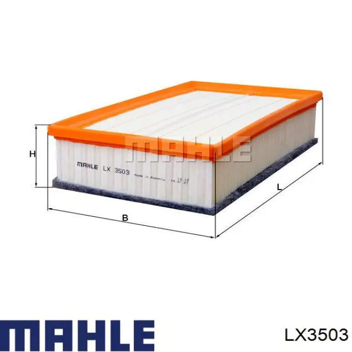 LX3503 Mahle Original filtro de aire