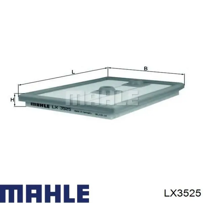 LX3525 Mahle Original filtro de aire