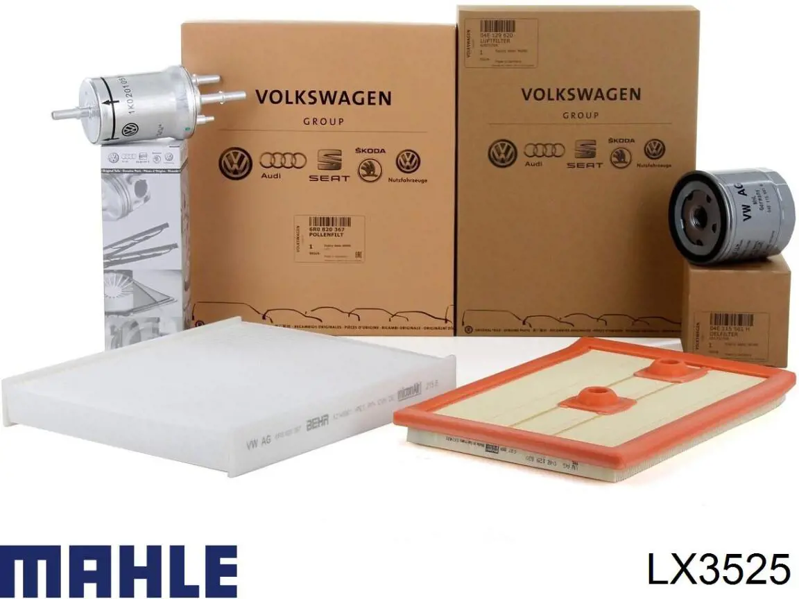 Filtro de aire coche Mahle Original LX3525