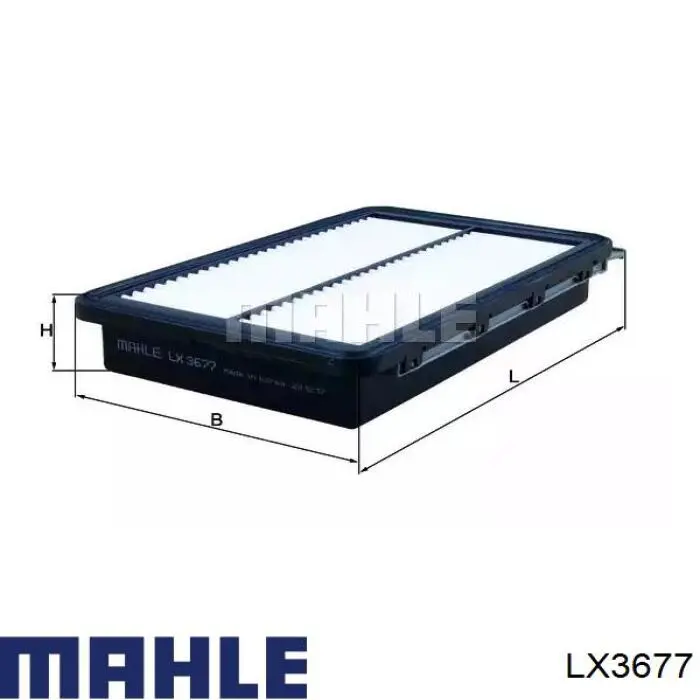 LX3677 Mahle Original filtro de aire