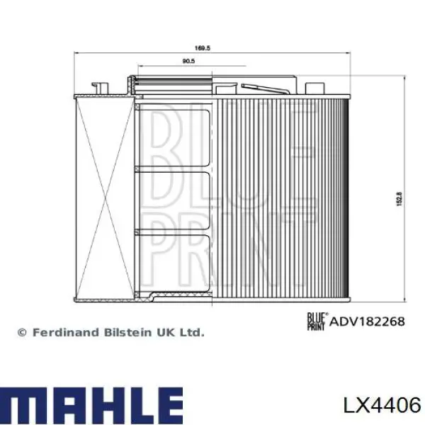 Filtro de aire LX4406 Mahle Original