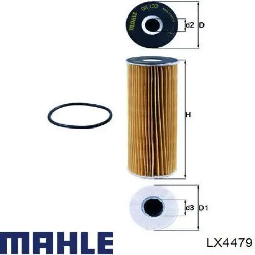 LX4479 Mahle Original filtro de aire