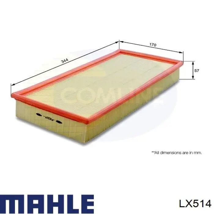 Comprar LX514 Mahle Original Filtro de aire