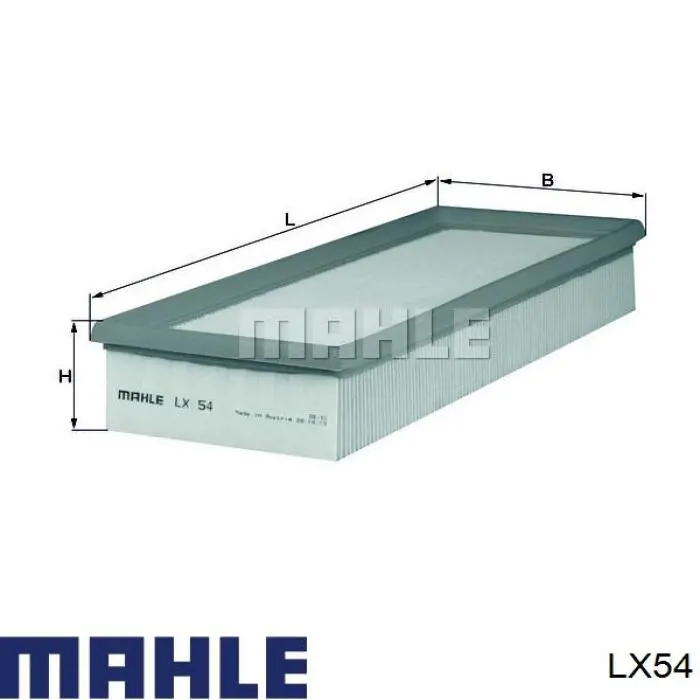 LX54 Mahle Original filtro de aire