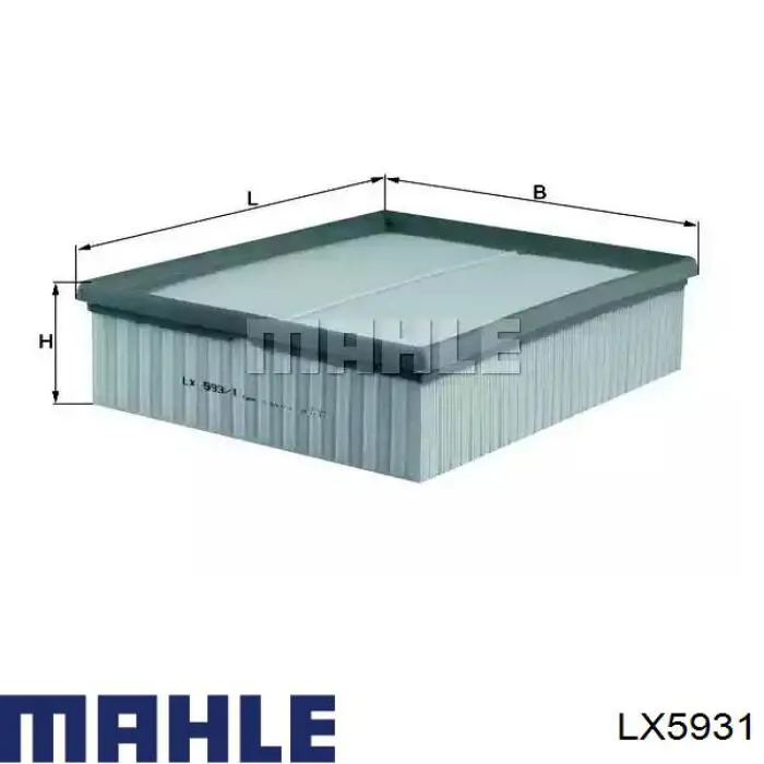 El filtro de aire Mahle Original LX5931 precio, desde 9,32 EUR