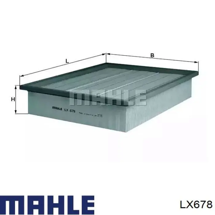 El filtro de aire Mahle Original LX678 precio, desde 11,90 EUR