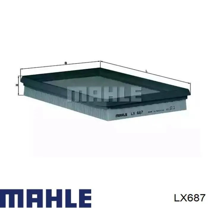 Comprar LX687 Mahle Original Filtro de aire