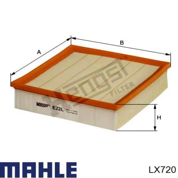 Comprar LX720 Mahle Original Filtro de aire